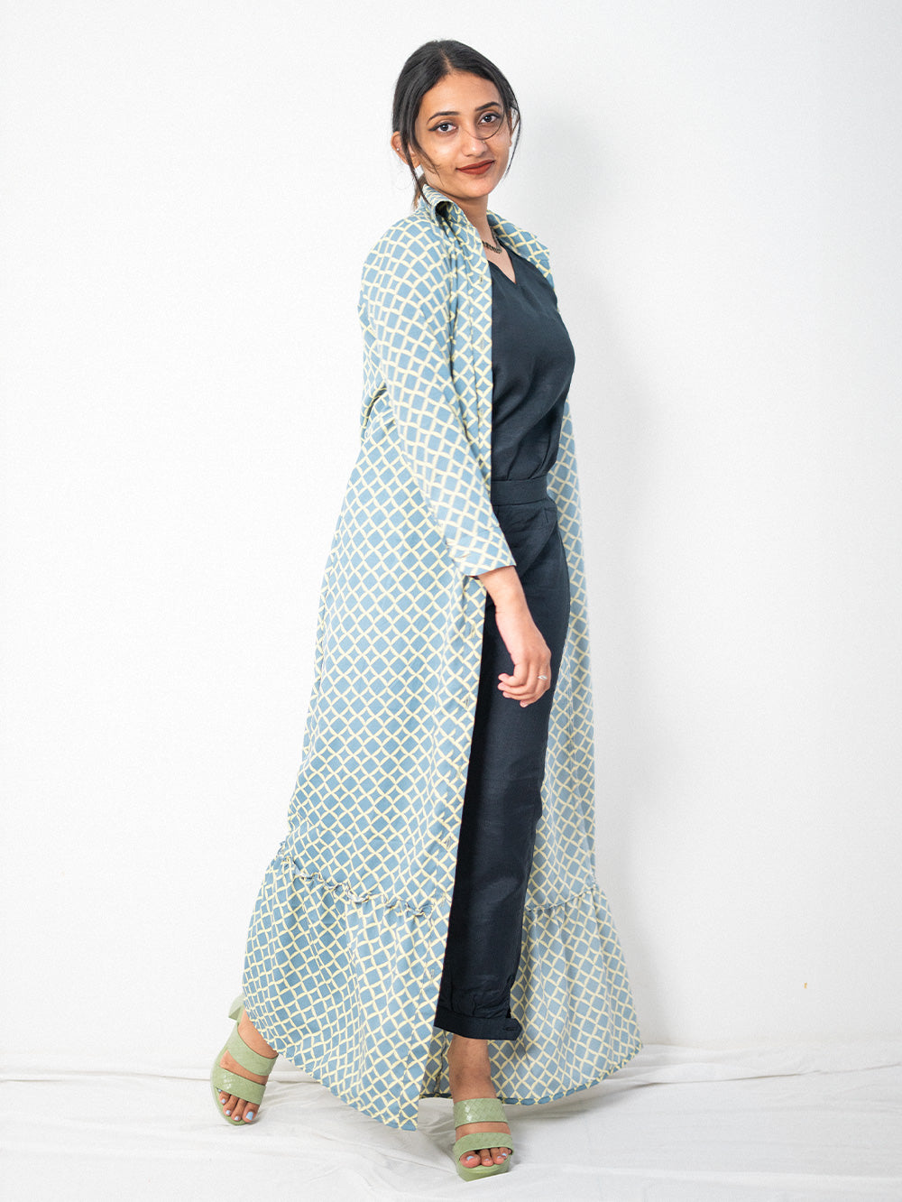 Lapel Collar long Coat convertibles