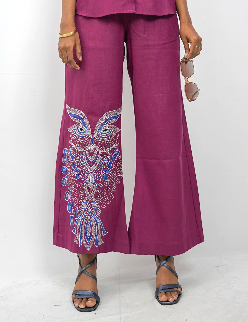 The Handmaiden’s Pet Co Ords – Dark Fuchsia Violet Colour- Professional Twin Set