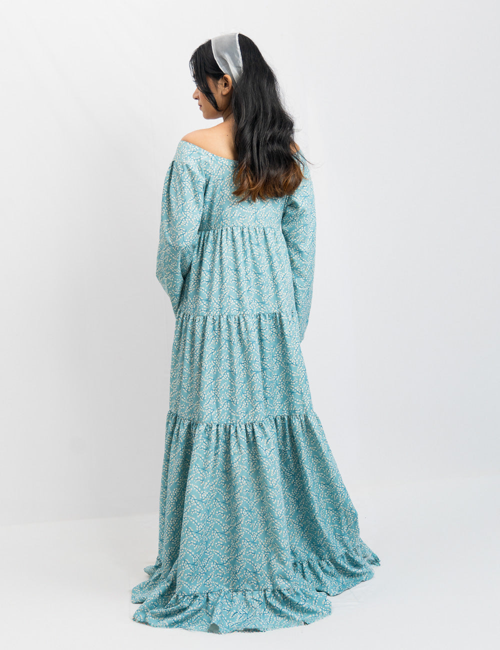 The Lady of Art- Light Sky Blue Long Maxi Dress -Evening Gown