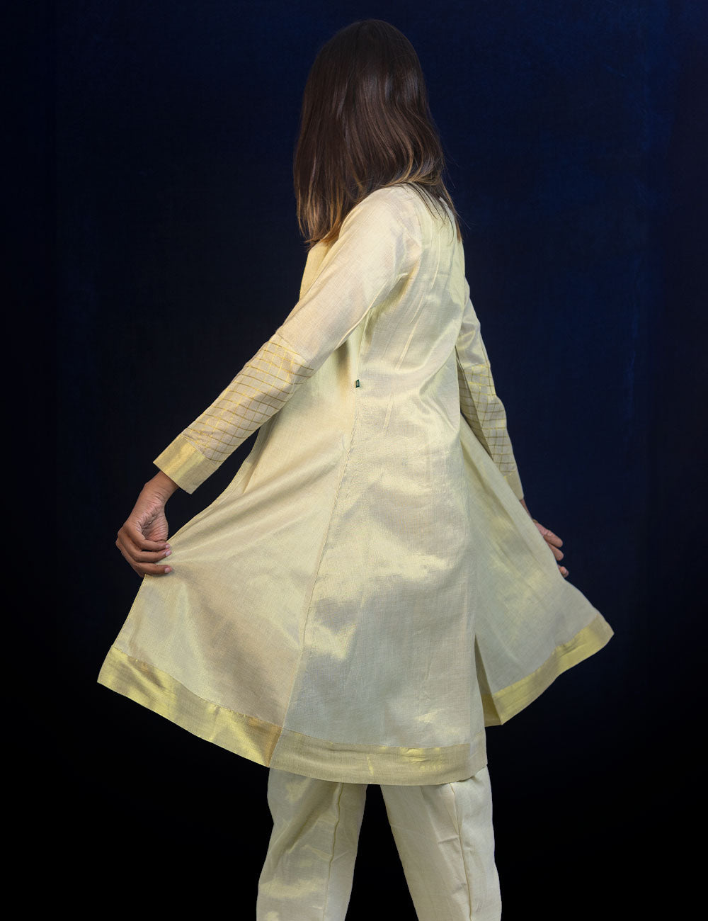 Proudi β Royal Golden Tri-Set of Co Ords & Coat