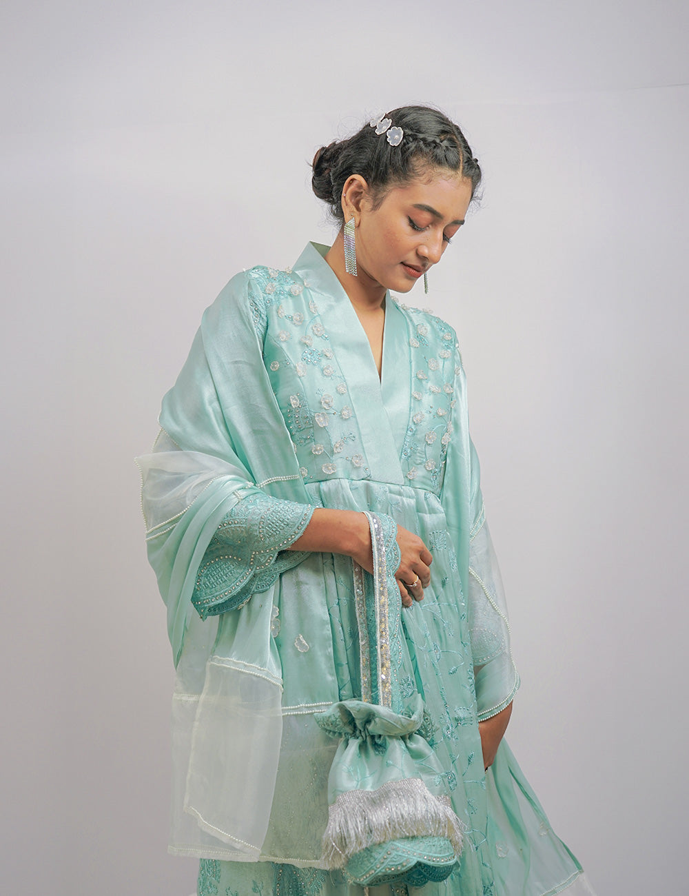 MEHAR – The Blue Flowery Gown