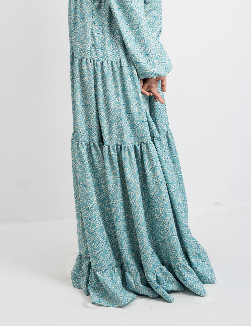 The Lady of Art- Light Sky Blue Long Maxi Dress -Evening Gown
