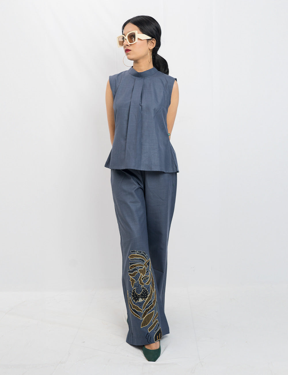 The Handmaiden’s Pet Co-Ords – Ash Blue Professional Twin Set