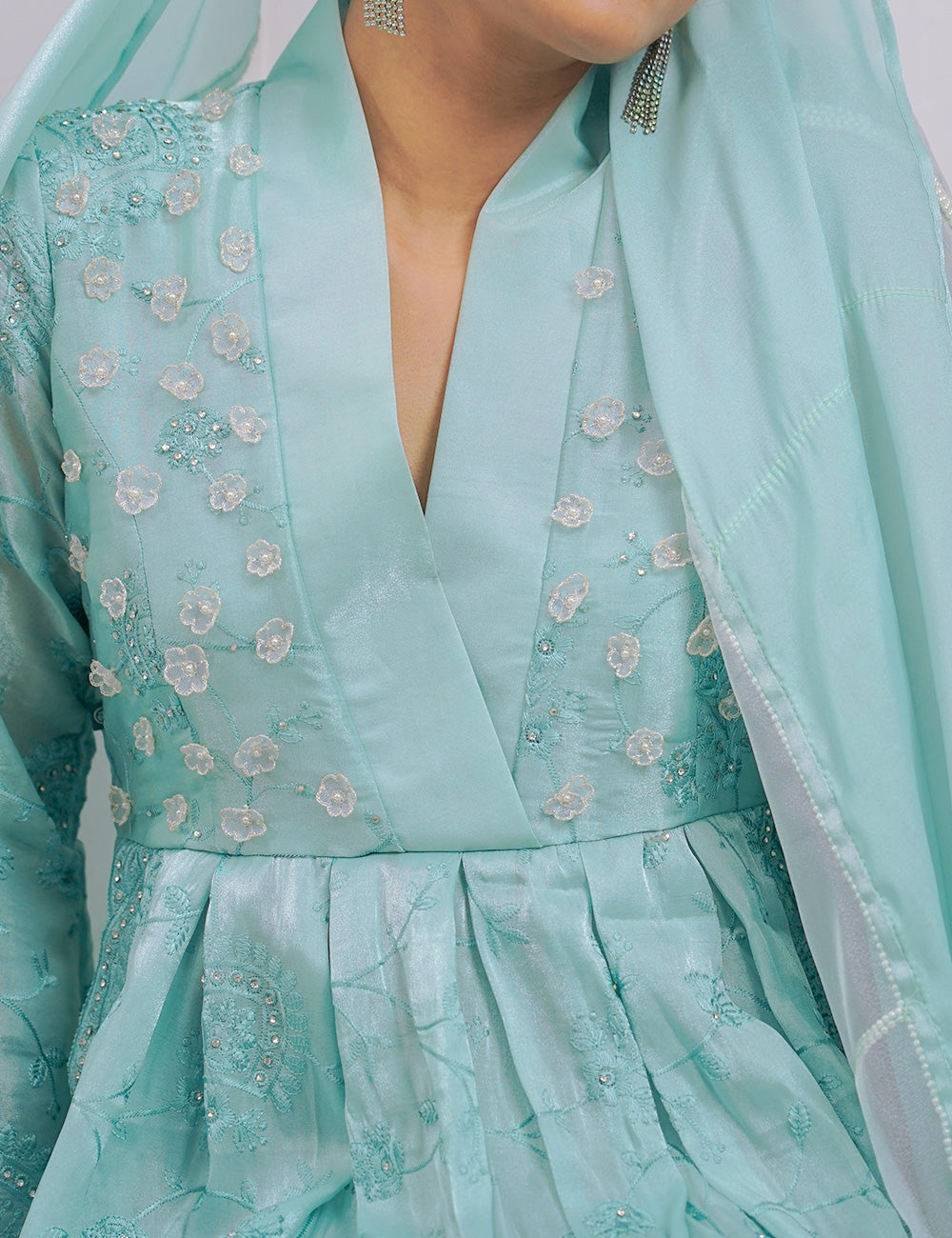MEHAR – The Blue Flowery Gown