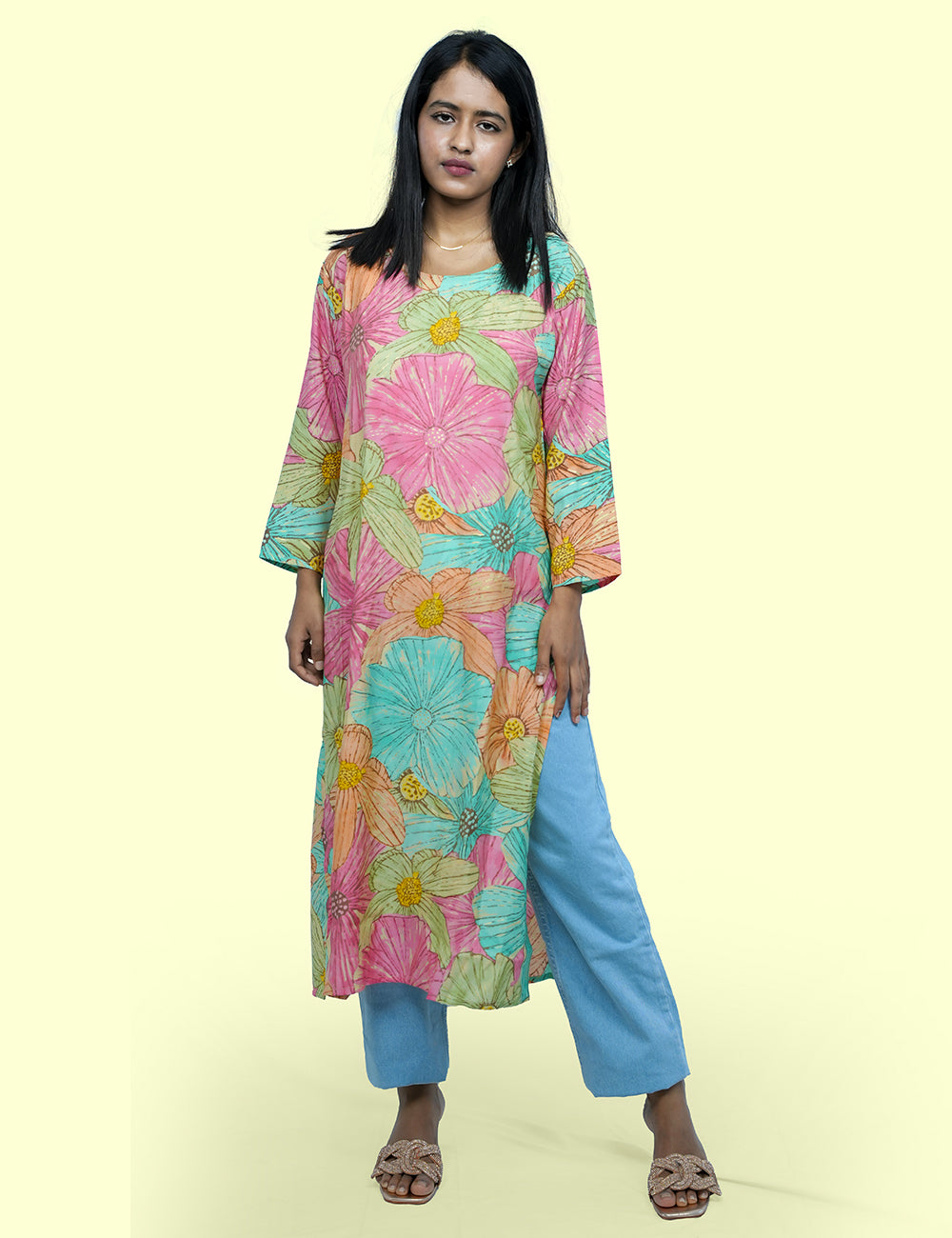 The Flora Long Kurta