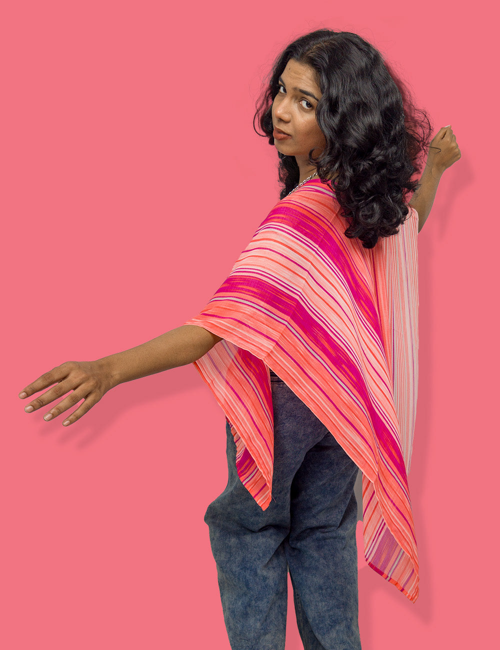 The Sunset - Pink Kaftan Top