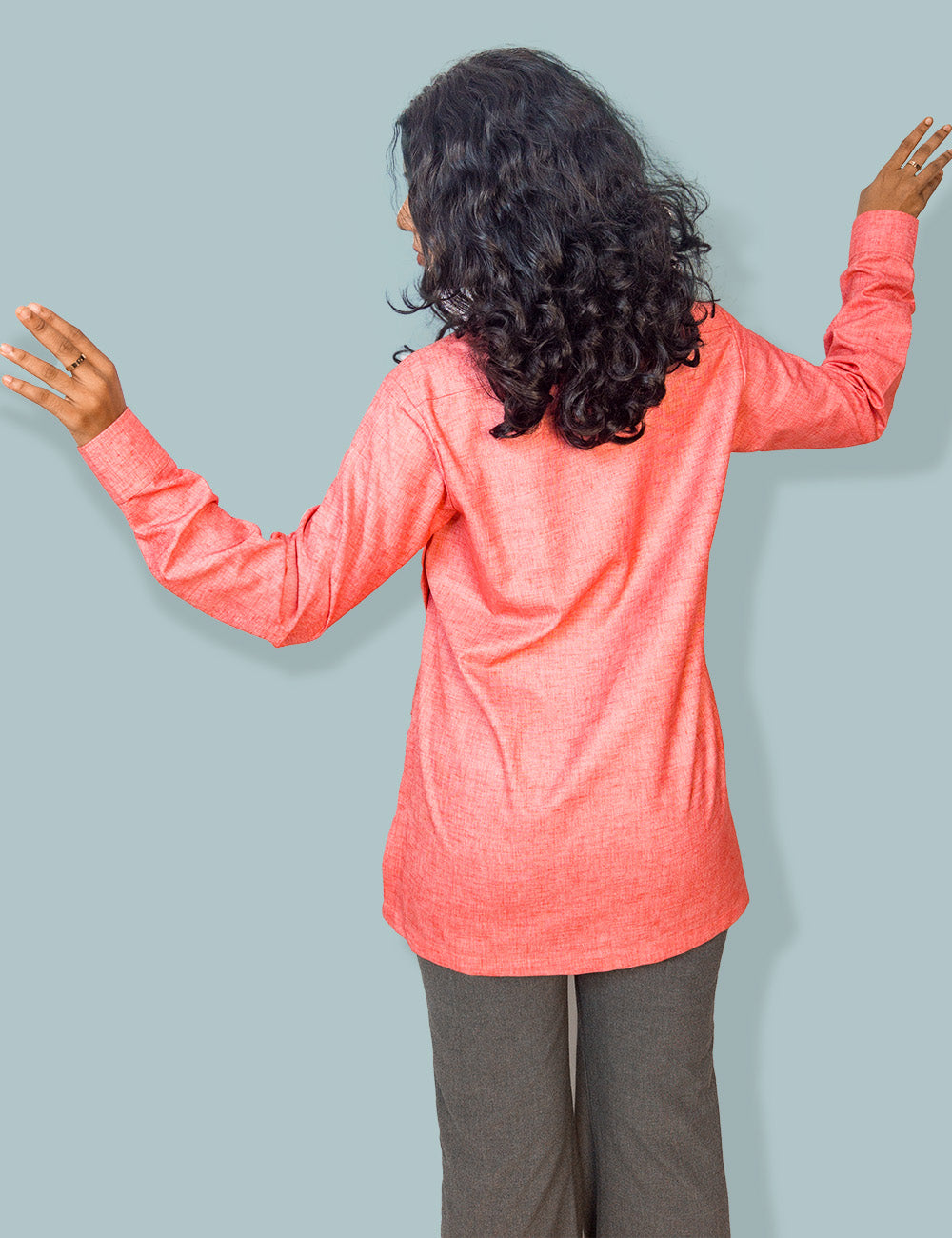 Peachy Polygon Top