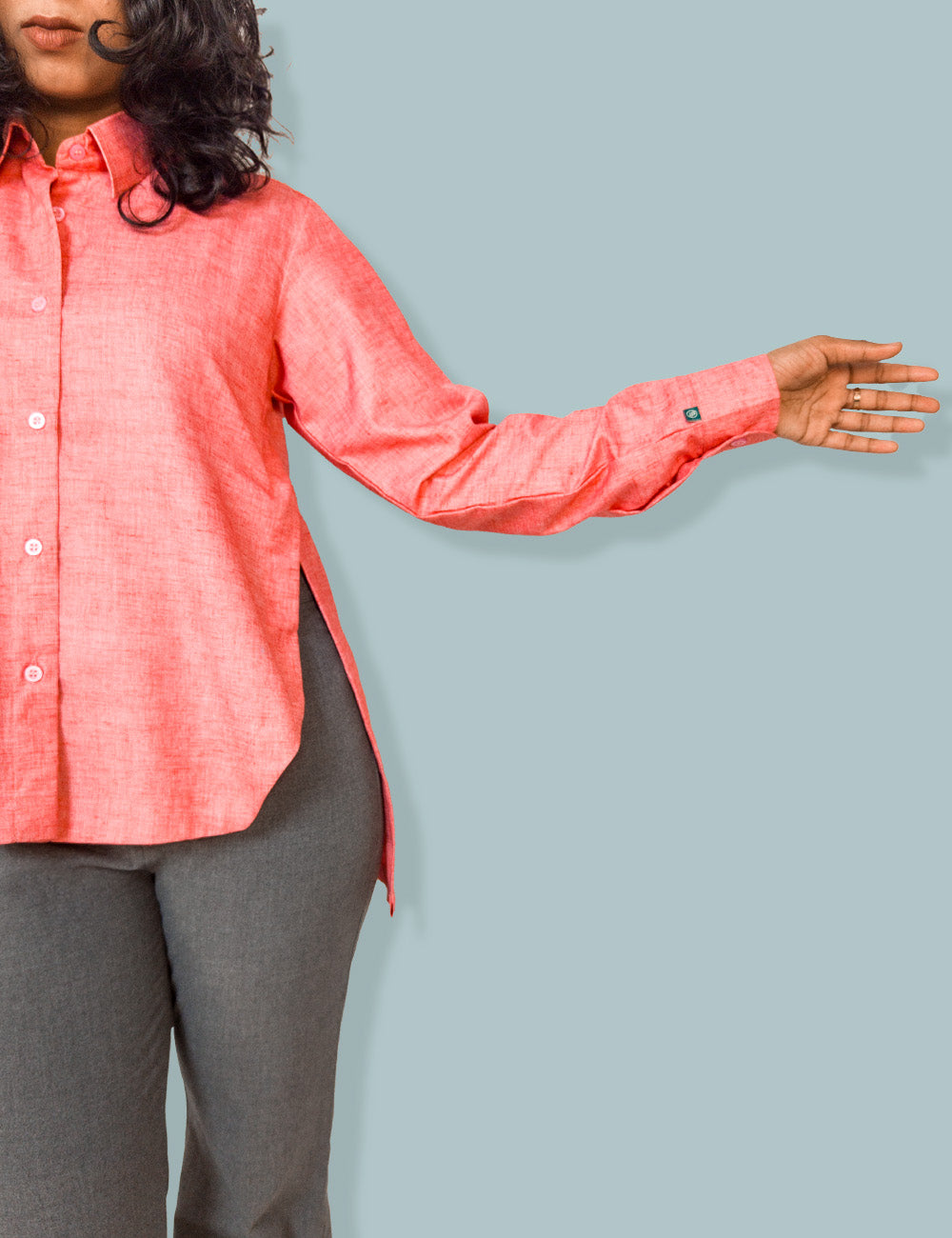 Peachy Polygon Top
