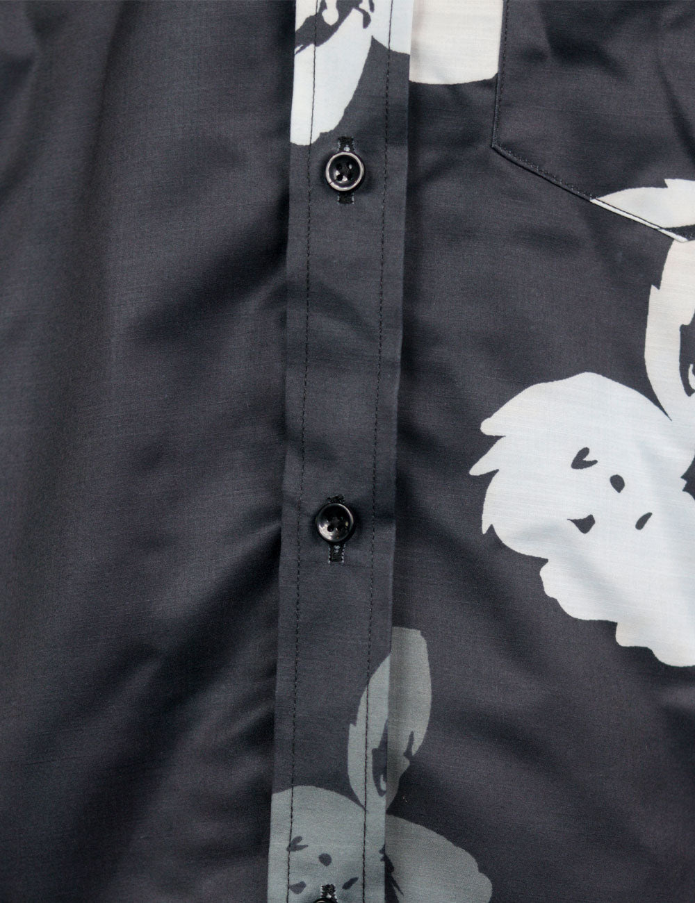 The Camouflage – Floral Printed Black Shirt