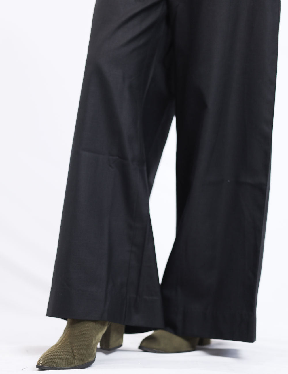 The Black Bell – Cotton Tri-Blend Bell Bottom Pants