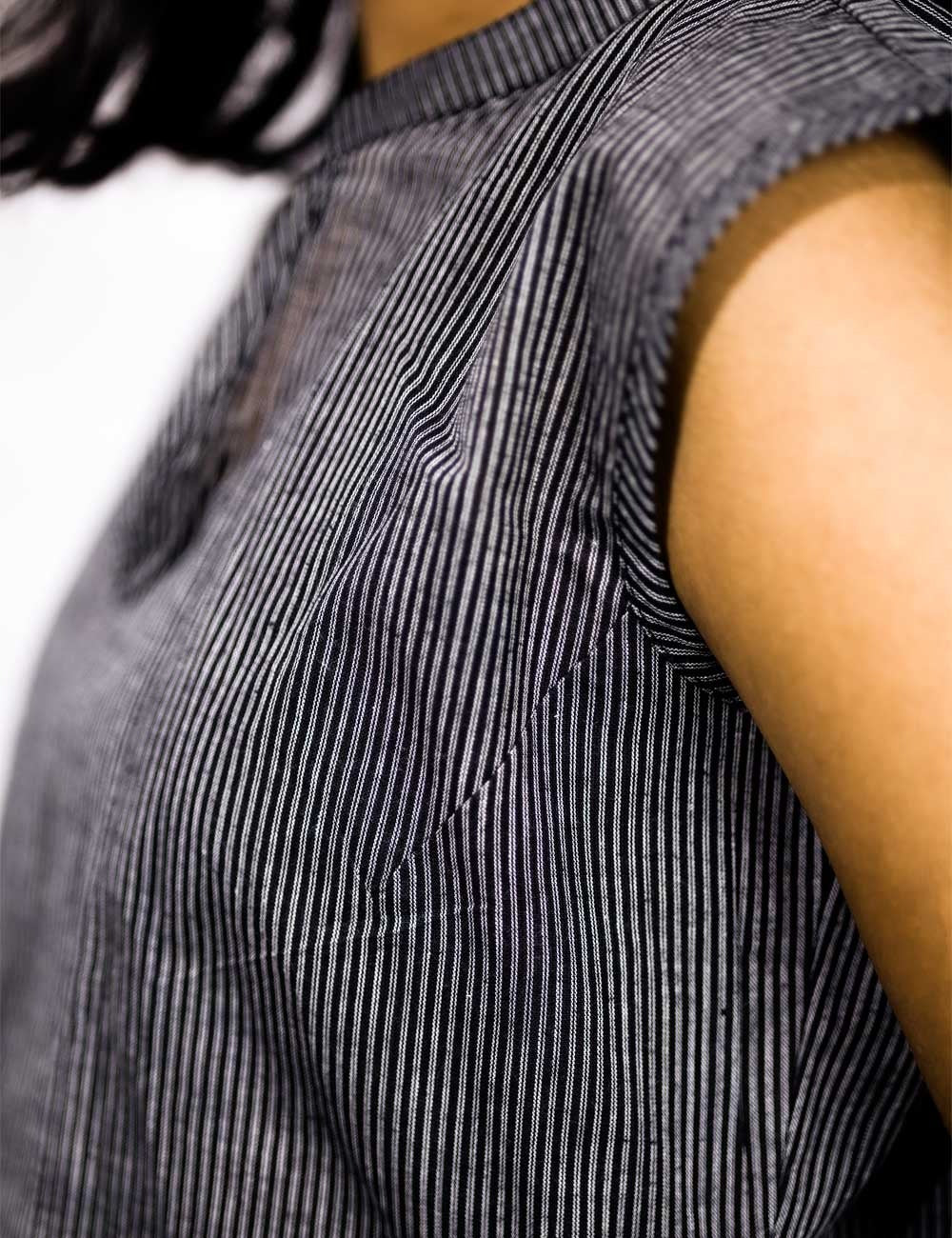 The Cottort – Striped Cotton Mid Length Crop Top Collections