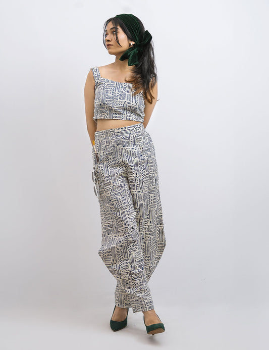 The Cottort – Printed Cotton Co Ords, Crop top