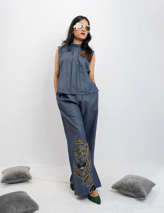 The Handmaiden’s Pet Co-Ords – Ash Blue Professional Twin Set