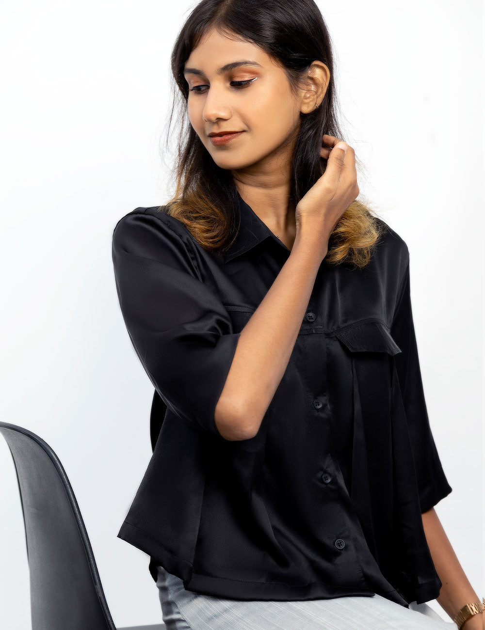 Midnight – Belly Bust Raven Black Shirt