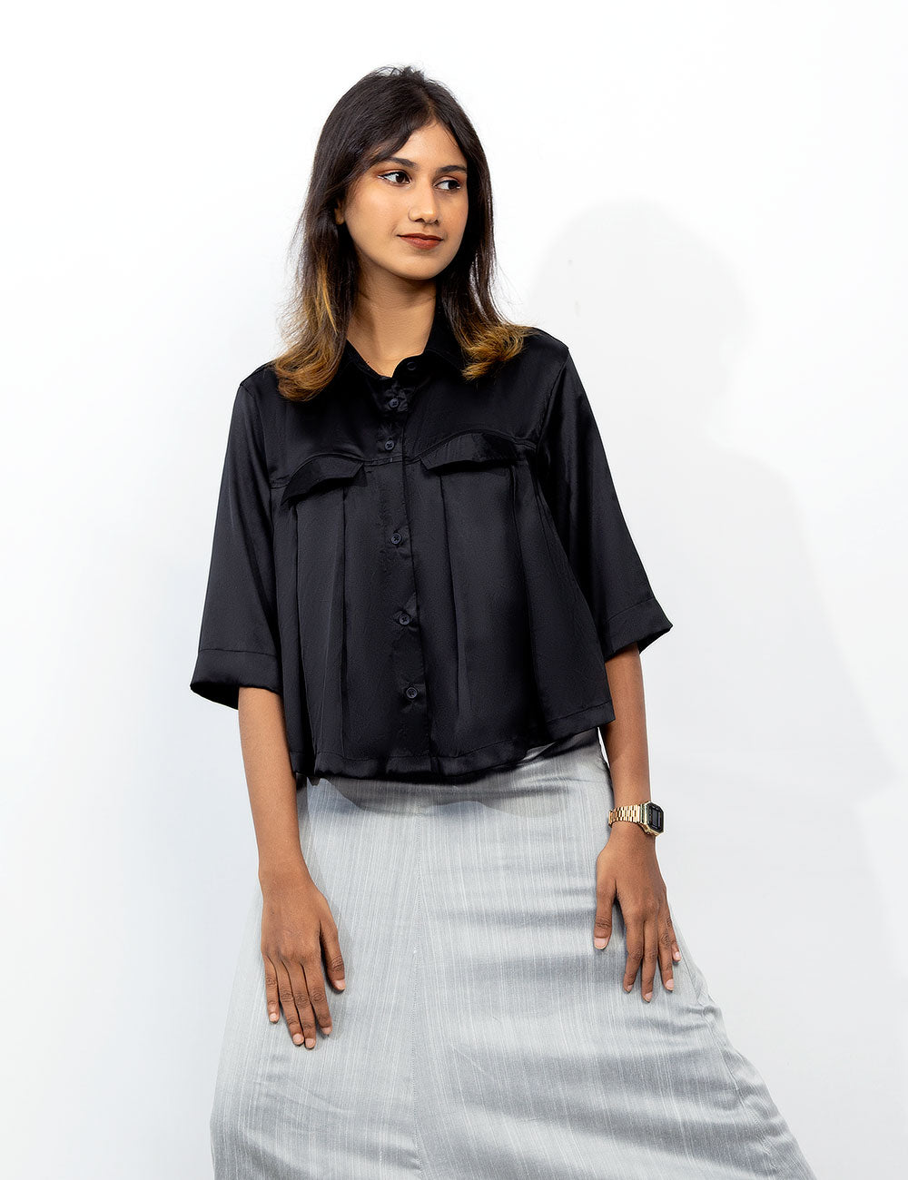 Midnight – Belly Bust Raven Black Shirt