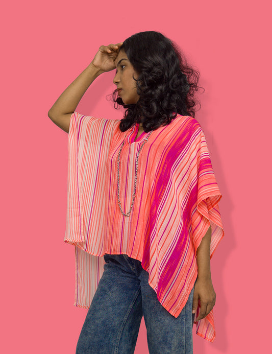 The Sunset - Pink Kaftan Top