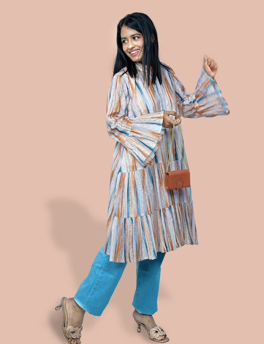 The Frilly Tunic Kurta Top