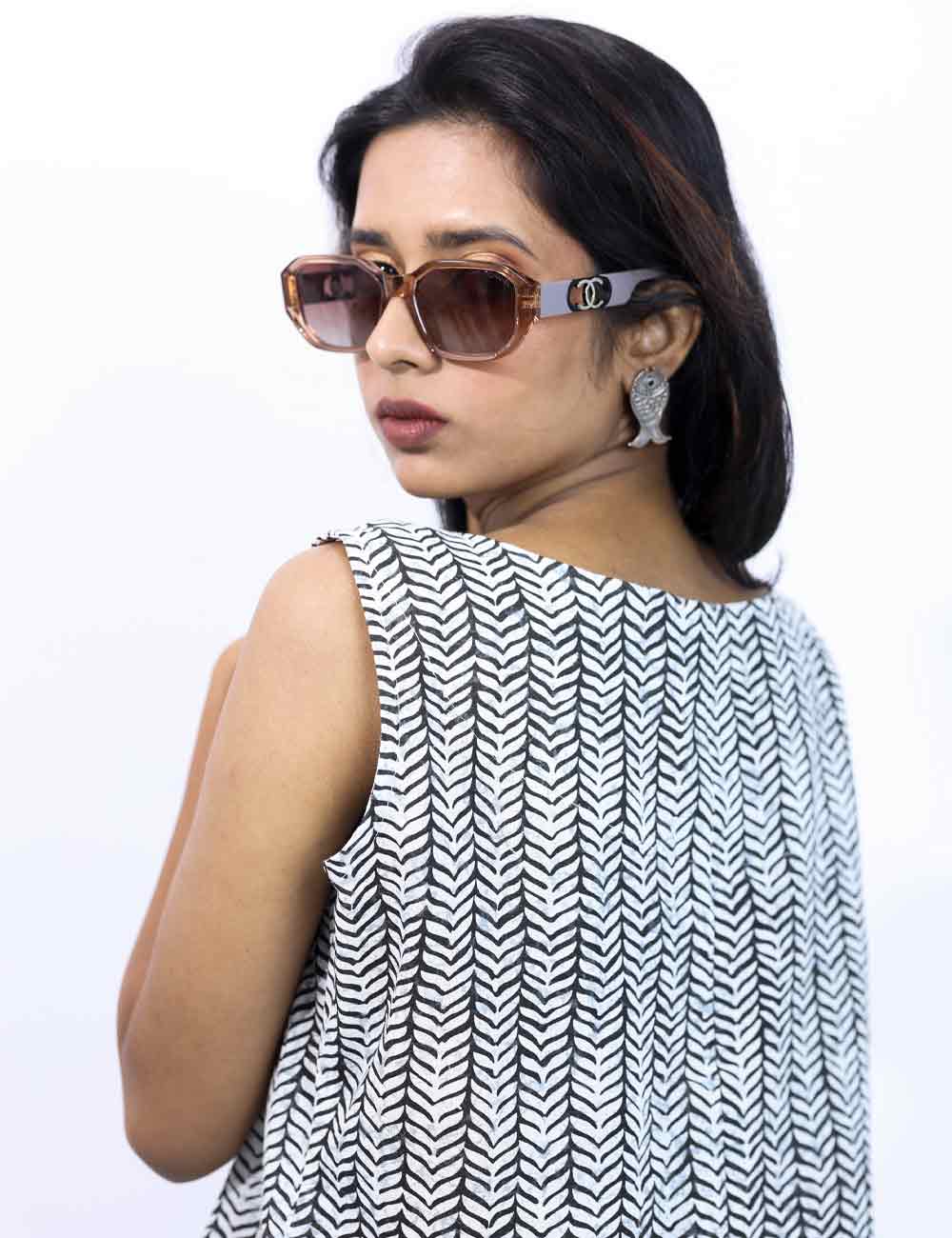 The Cottort – Printed Cotton Mid Length Crop Top Collections