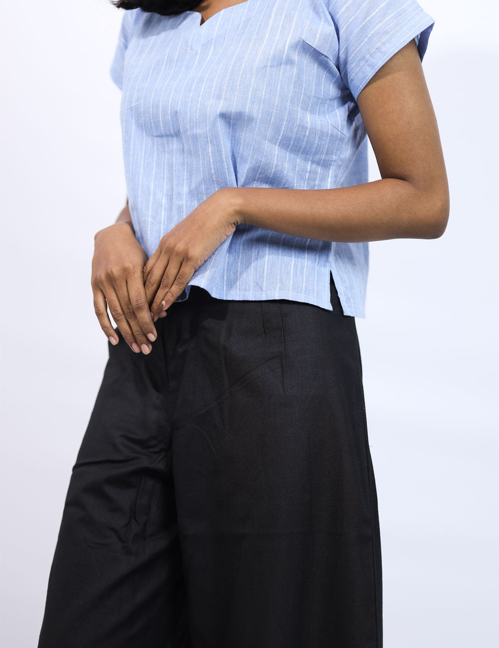 The Black Bell – Cotton Tri-Blend Bell Bottom Pants