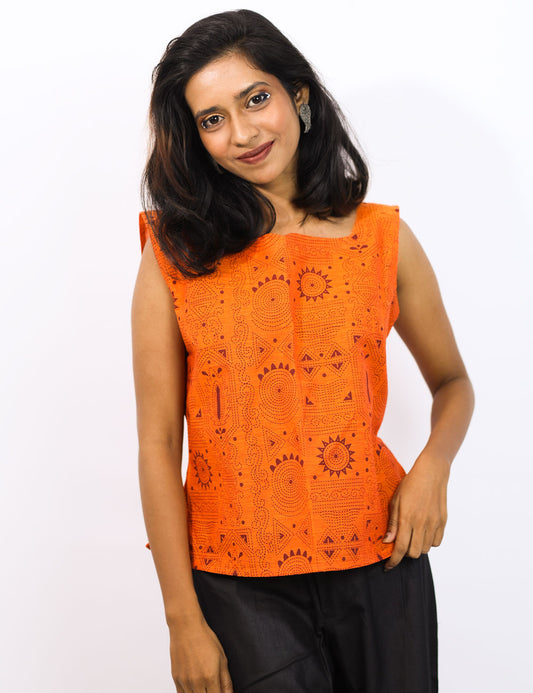 The Cottort – Printed Cotton Mid Length Crop Top Collections