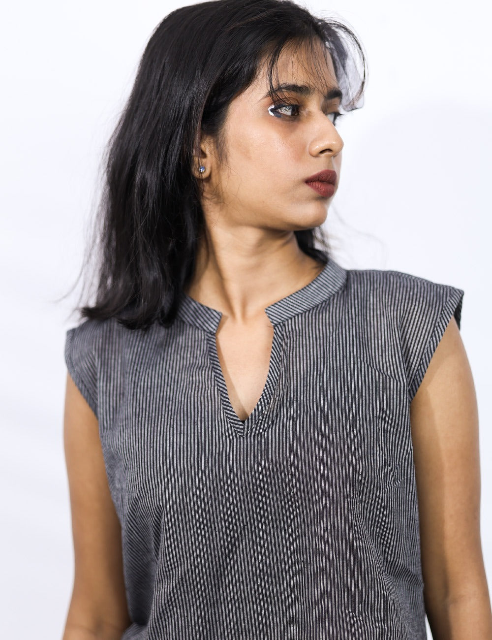 The Cottort – Striped Cotton Mid Length Crop Top Collections